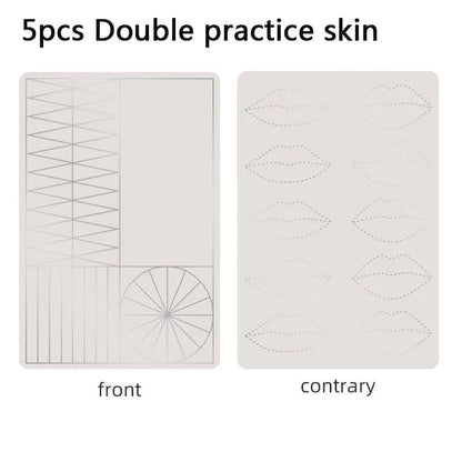 Tattoo Microblading Permanent Makeup Brows Thick Silicone Eyebrows Tattoo Latex Sheet Double Side Practice Skin