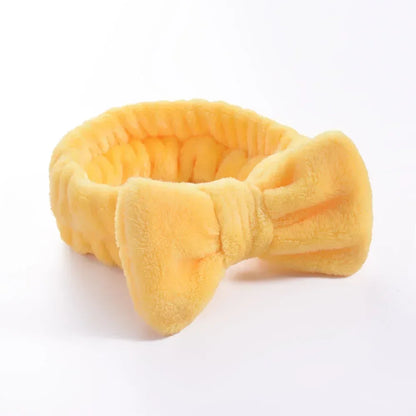 Women Makeup Coral Fleece Headband Wash Face Soft Hair Holder Elastic Top Knot Hairbands Girl Headwear Hair Accessories