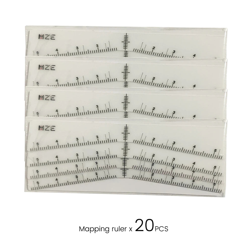 Mapping Eyebrow Ruler Stickers Microblading Adhesive Brow Measurement Stencil Brows Shaping Tools Tattooing Desgin Makeup Supply