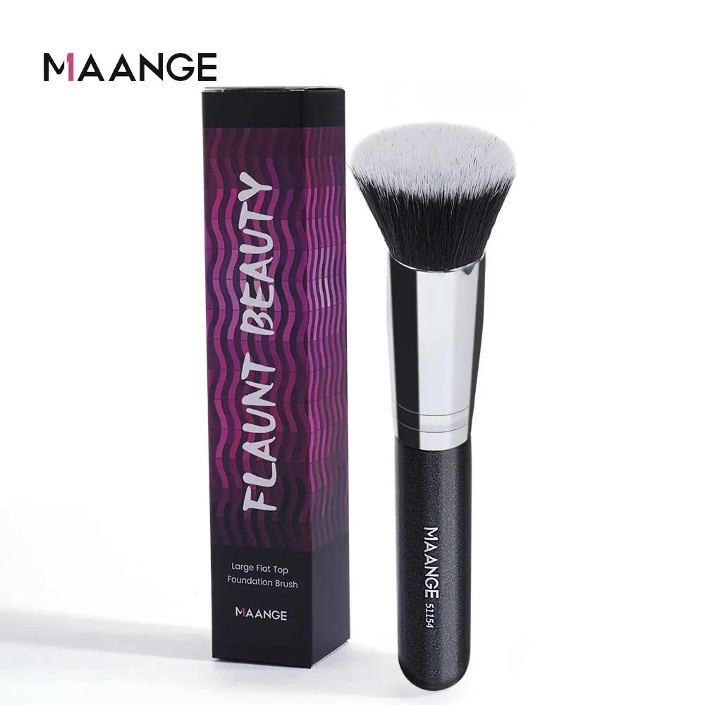 Maange 1PCS Makeup Brush with Box Foundation Concealer Powder Blush Contour Brush Dense Soft Bristle Brush Beauty Tool For Women