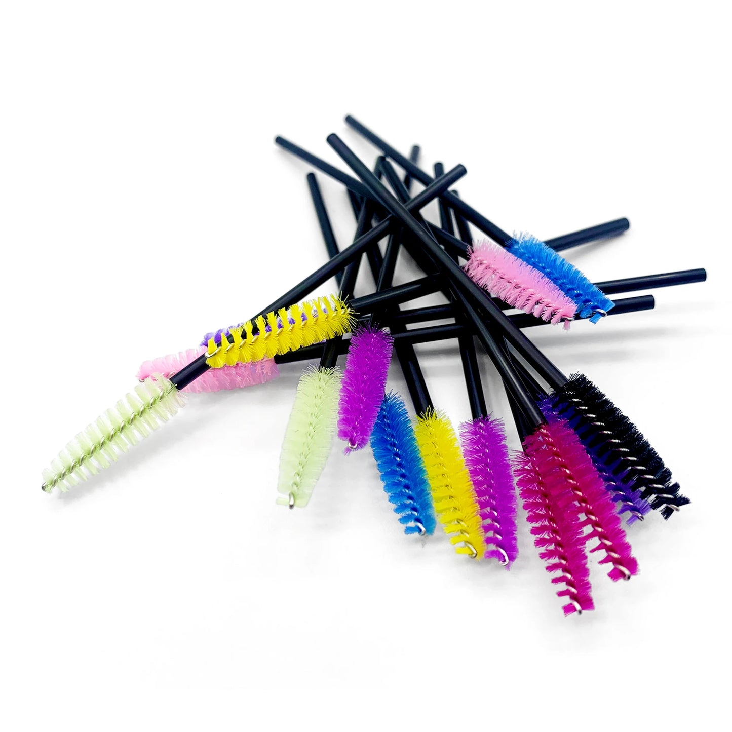 Disposable Eyelashes Brushes Crystal Diamond Handle Lash Brush Eyebrow Mascara Wands Eyelash Extension Supplies Makeup Tools
