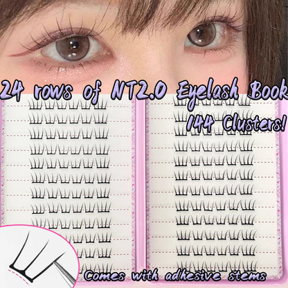 K-pop 2.0 Style Self Adhesive False Eyelashes No Glue Needed Convenient Easy to Wear Trendy Perfect for Daily Party Eye Makeup