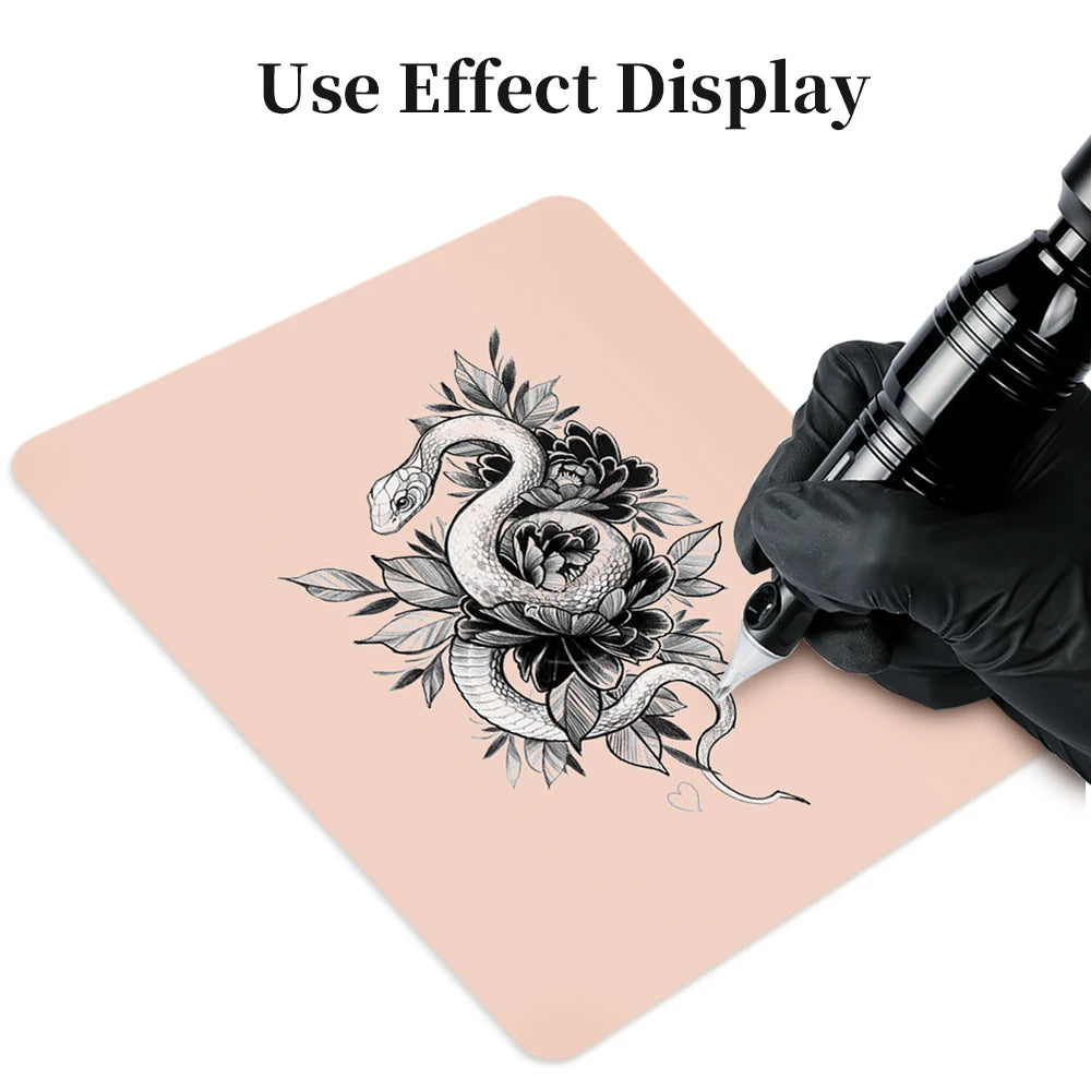 3/5/10/15PCS Tattoo Blank Practice Skin Eyebrow Paint Double Side Synthetic Leather Pink Tattoo Beginner Fake Skin Exercise Tool