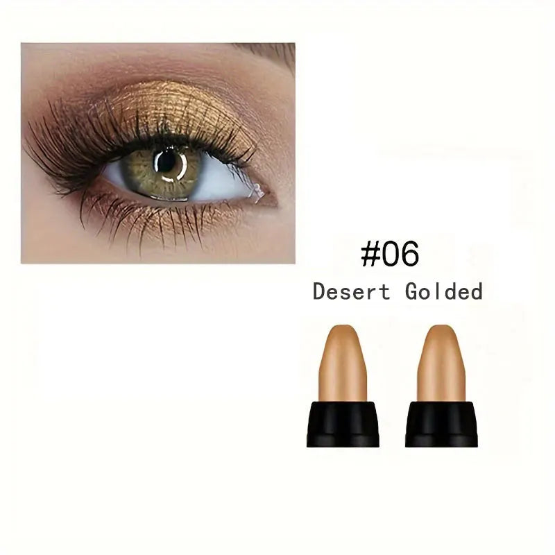 16 Colors Pearlescent Eyeliner, Color Glitter Waterproof Long-Lasting Eye Makeup Non-smudge Eyeliner