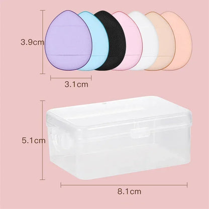 5/10Pcs Mini Finger Puff Foundation Small Air Cushion Powder Sponge Face Concealer BB Cream Cosmetic Applicator Makeup Tools