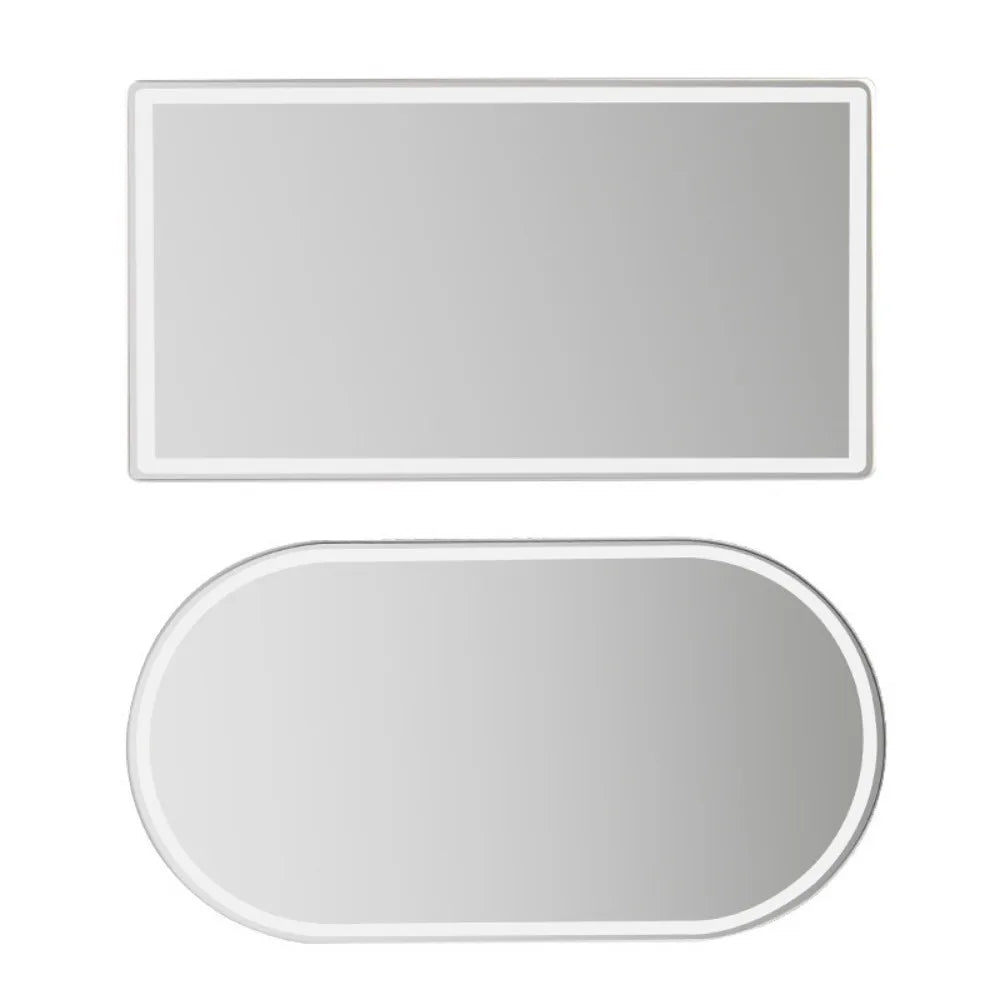 Car Interior Mirror Universal Stainless Steel Auto Sun-Shading Visor HD Mirrors Portable Car Makeup Mirror Car-styling
