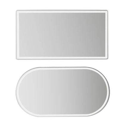 Car Interior Mirror Universal Stainless Steel Auto Sun-Shading Visor HD Mirrors Portable Car Makeup Mirror Car-styling