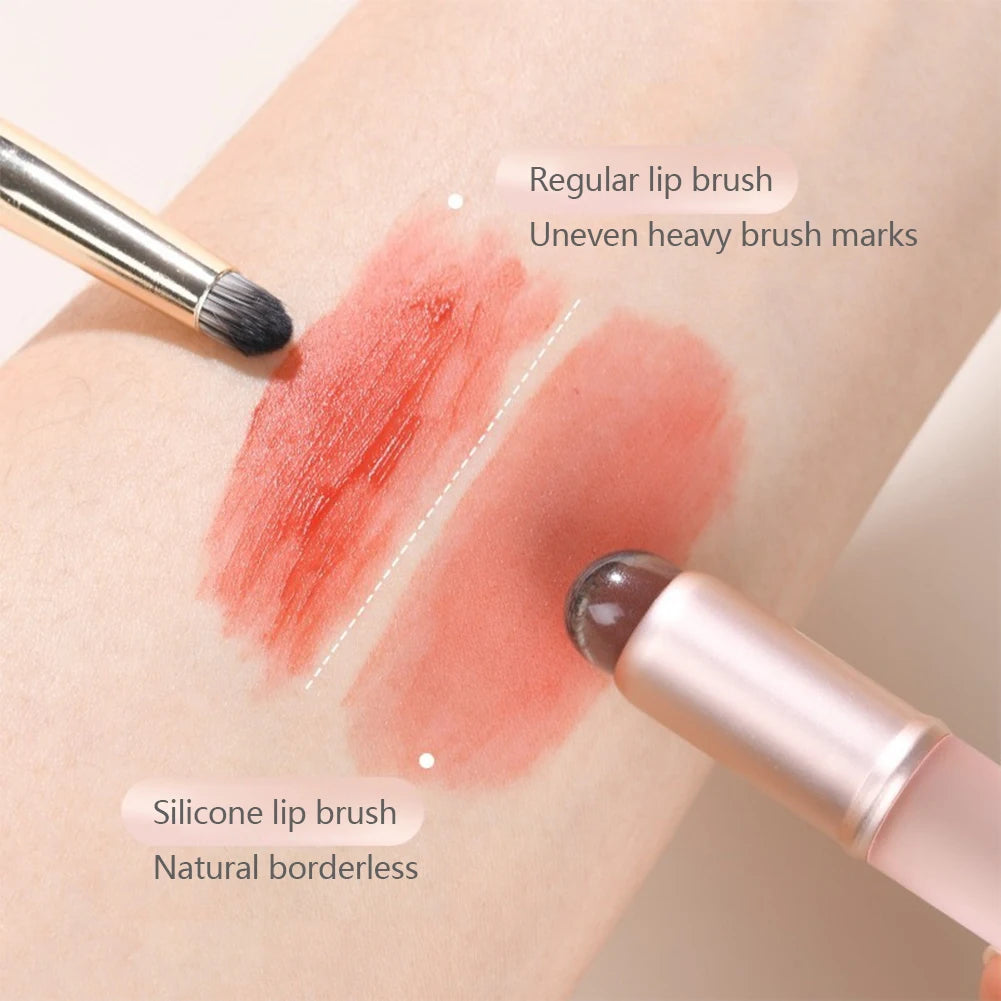 Mini Silicone Lip Brush Concealer Brushe With Cover Lip Mask Applicators Lip Gloss Brush Lipstick Brush Makeup Beauty Tool
