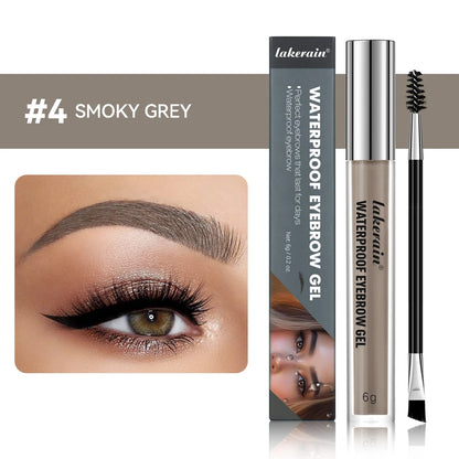 lakerain Long Lasting Waterproof Eyebrow Gel Highly Tinted Liquid Makeup Sweatproof Natural Finish Brown Black Cosmetics