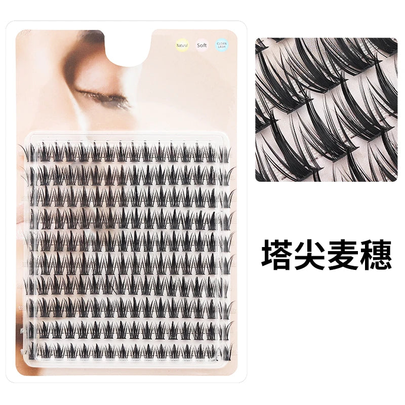 Individual Lashes Eyelash Book Clusters Extensions False Eyelash DIY at Home Cluster Eyelash Extensions Makeup Kit Lashes