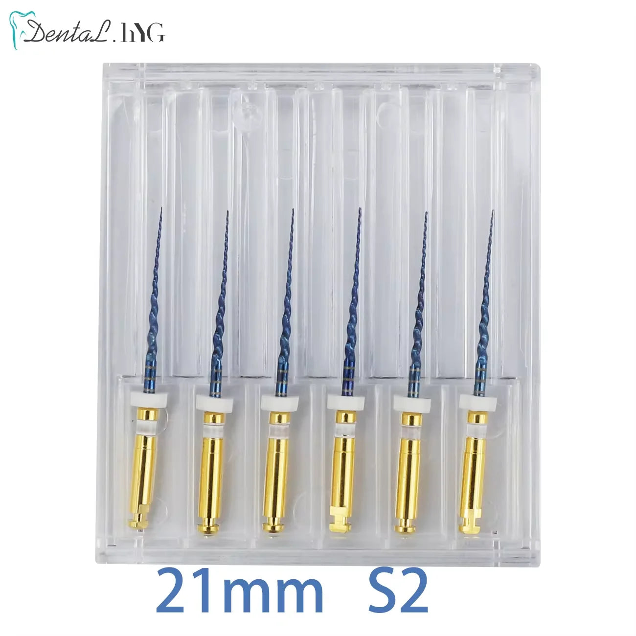 Dental Root Canal File Gold Endo Rotary Super Files Golden Endodontic Files 21mm 25mm Nickel Titainium Instrument Dentistry