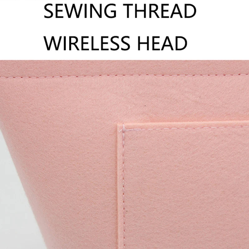 Felt Insert Bag Fits For Longchamp Handbag Liner Bag Felt Cloth Makeup Bag Support Travel Portable Insert Purse Organizer