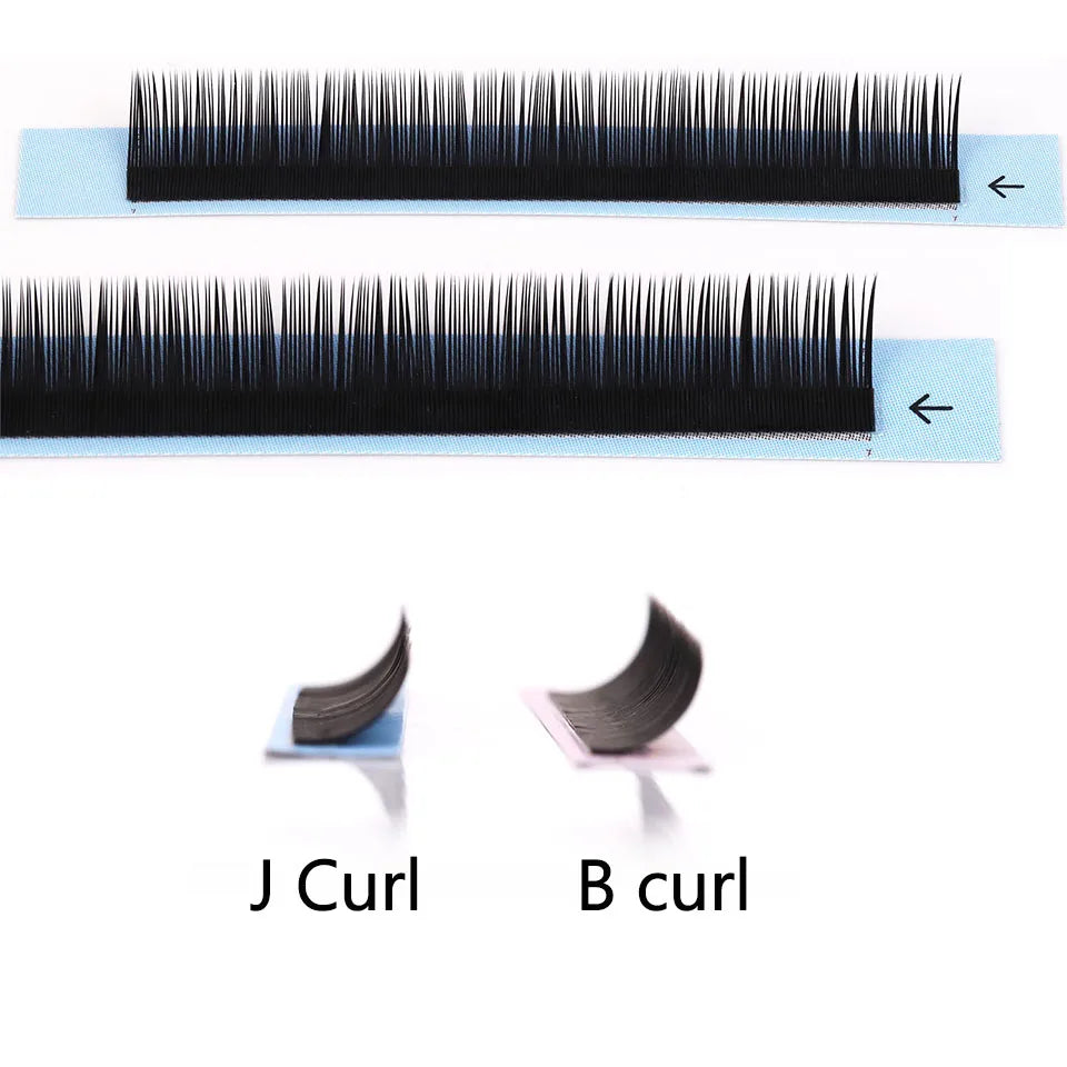 AGUUD J B C D Volume Individual Eyelash Extension Lashes Matte Black Natural Soft 5-7mm Lower Lash Bottom Silk Makeup Lash Cilos
