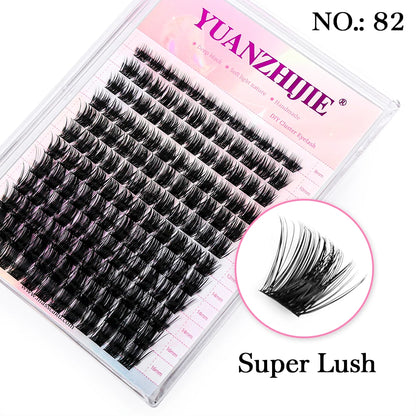 Super Cheap MASSCAKU Segemented DIY Handmade Make up Fake Lashes Cosplay Eyelashes Brush Bond maquillaje Makeup Products Fan