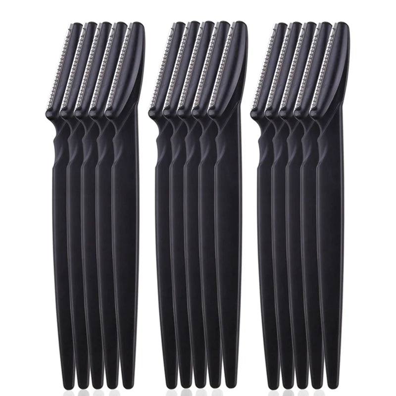 5/10/15Pcs Eyebrow Trimmer Makeup Tools Safe Eye Brow Razor Face Body Hair Removal Shaver Blades Woman Eyebrows Shaping Knife