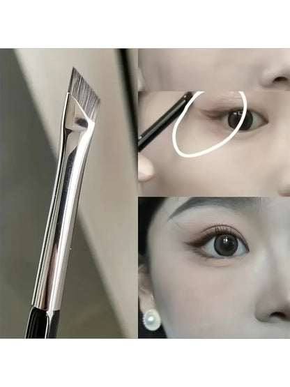 Eye Shadow Brush Ultra Thin Sickle Diagonal Makeup Brush Horizontal Silkworm Brush Eyebrow Brush