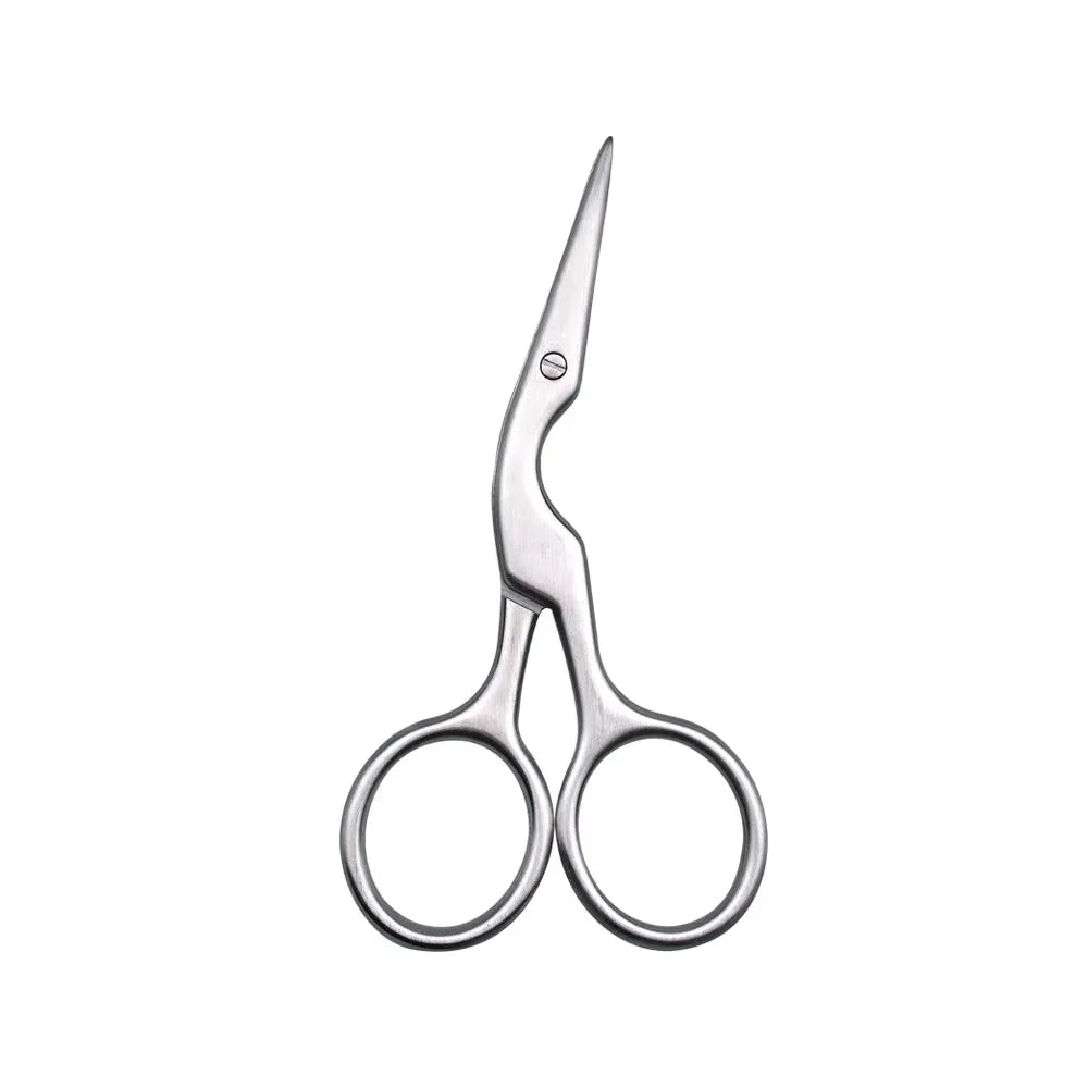 Facial Hair Scissors Rounded Professional Stainless Steel Mustache Nose Hair Beard Eyebrows Eyelashes Trimming Clippers