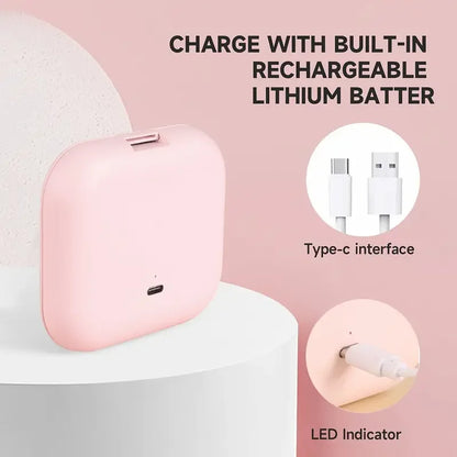 Compact Mirror with Lights, 1X/2X Magnification Portable Folding Handheld Small Pocket LED Travel Makeup Mirror for Gift, Purse