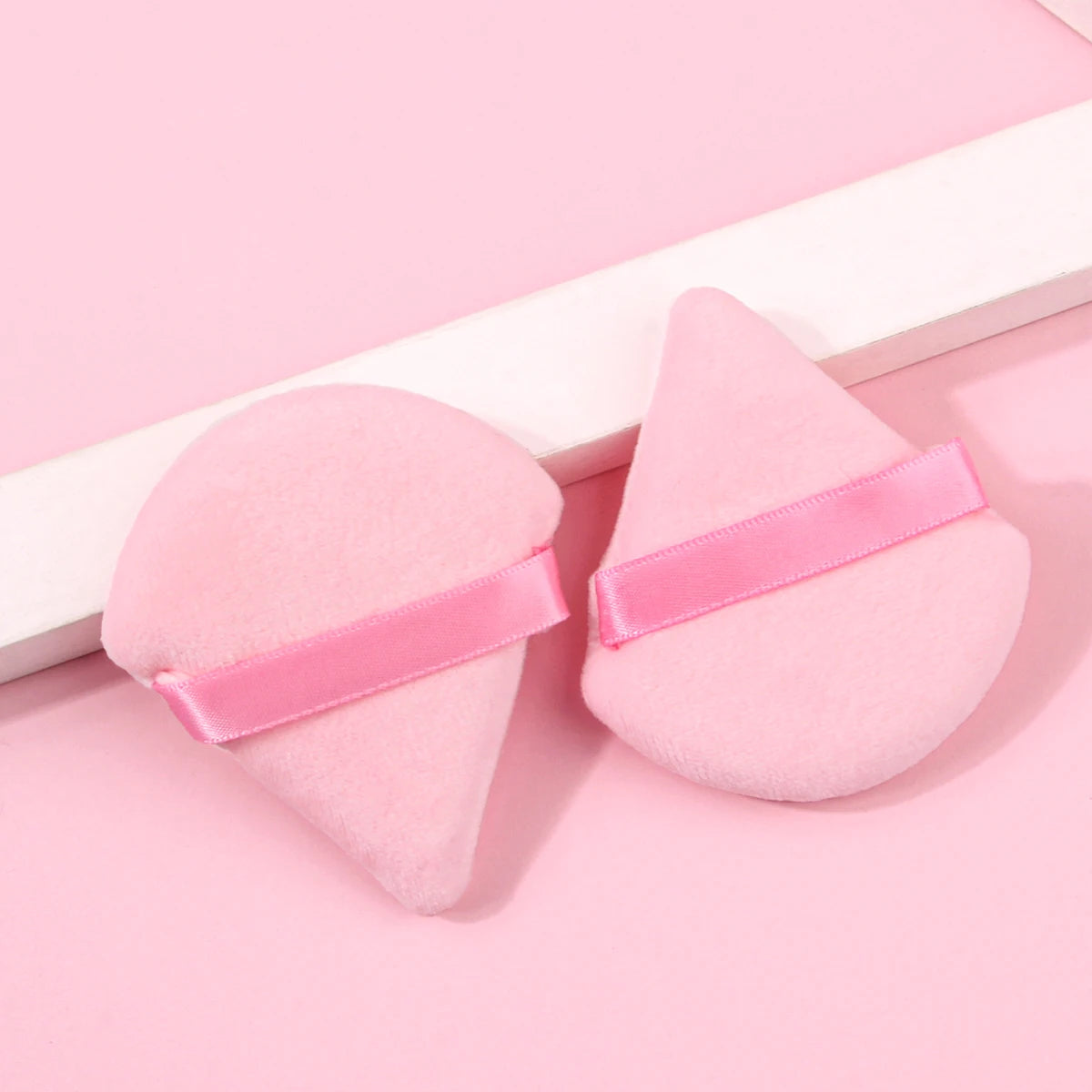 2Pcs/100Pcs  Triangle Powder Puff For Loose Powder Liquid Cosmetic Soft Plush Powder Puff Makeup Foundation Puff Makeup Tool