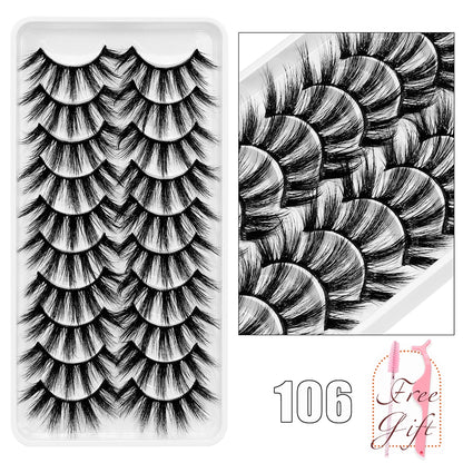 5/10Pairs 3D Mink Lashes Natural Eyelashes Dramatic False Eyelashes Faux Cils Makeup Wholesale Fake Eyelash Extension maquiagem