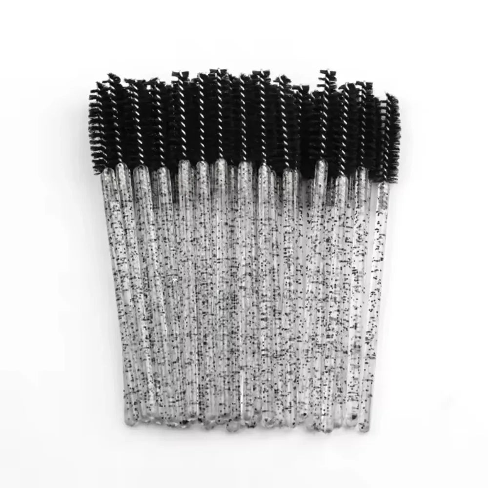 50-100PCS Crystal Eyelash Brush Combs Professional Eye Lash Extension Mascara Wands Makeup Beauty Tool for Eyelashes