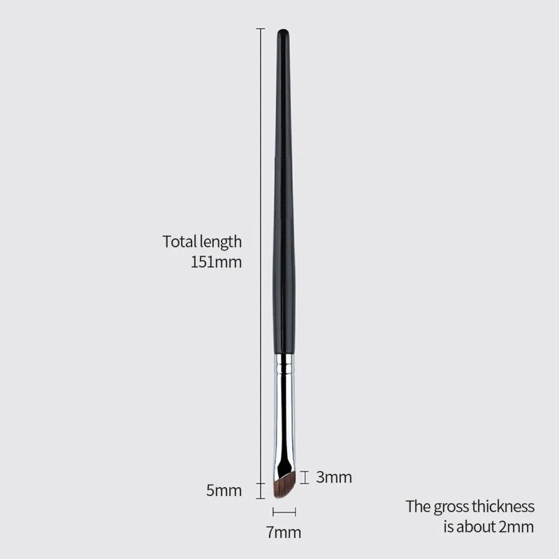 5/1pcs Sickle Eyeliner Brush Ultra Thin Oblique Angle Flat Head Eyebrow Brush Knife Edge Makeup Brush Liquid Eyeliner Brushes