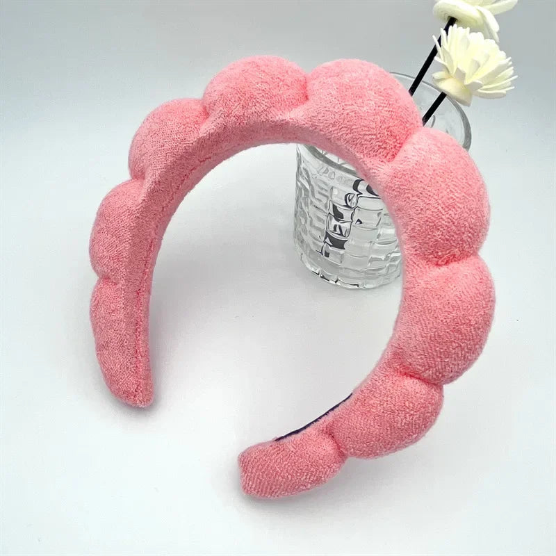 Bath face sponge hair band beauty makeup yoga multi-use solid hair band