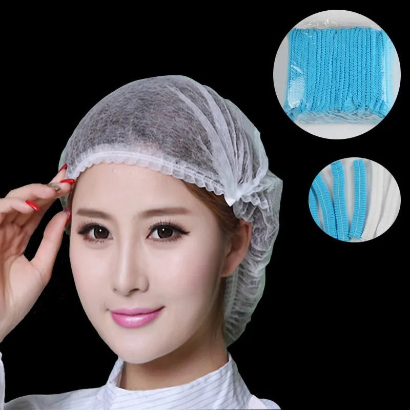 100pcs Disposable Hair Net Caps Sterile Hat For Eyebrow Tattoo tattoo supplies tattoo accessories permanent makeup