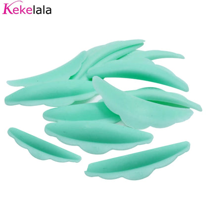 10Pcs Reusable Eyelash Lifting Kit Silicone lamination Pad Eyelash Perm Rods 3D Eyelashes Extension Curler Pad Makeup Tool
