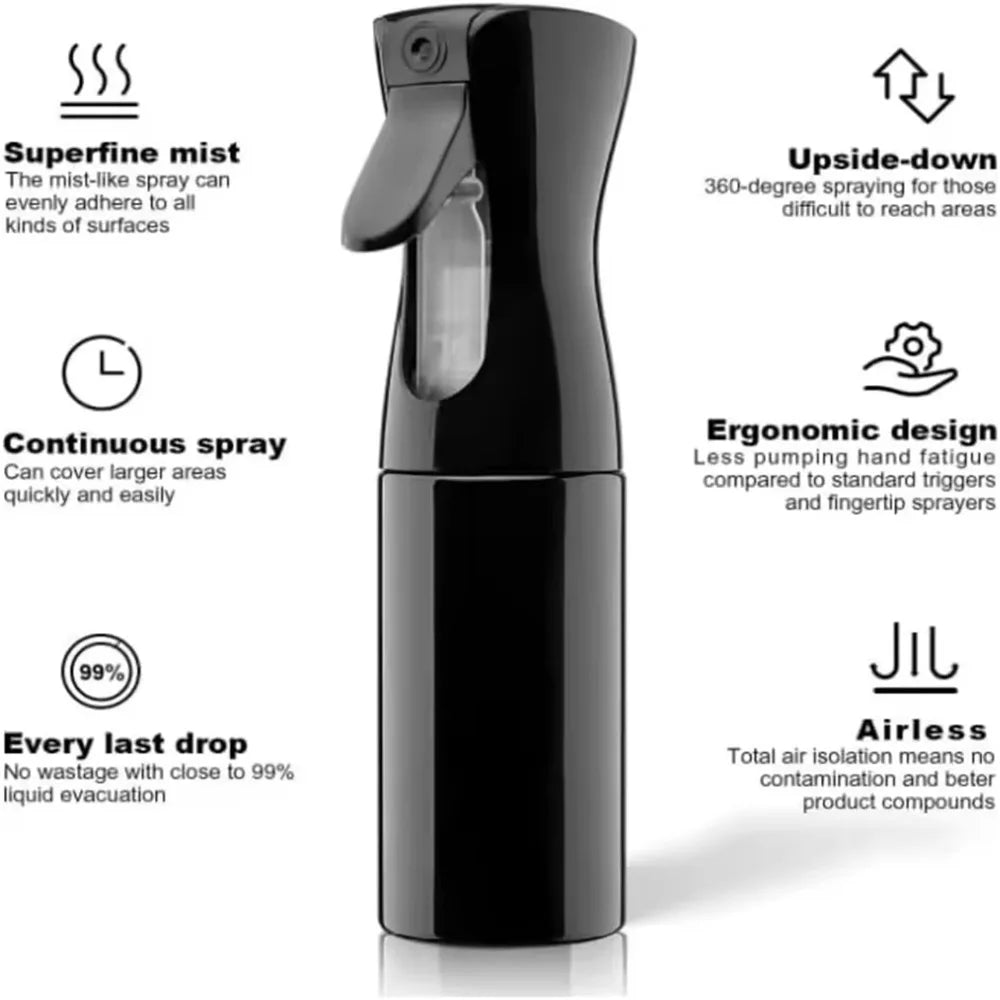 Marseilis 200ml Hairdressing Spray Bottle Barber Hair High Pressure Water Can Salon Refill Bottle Beauty Atomizer Container ﻿Mar