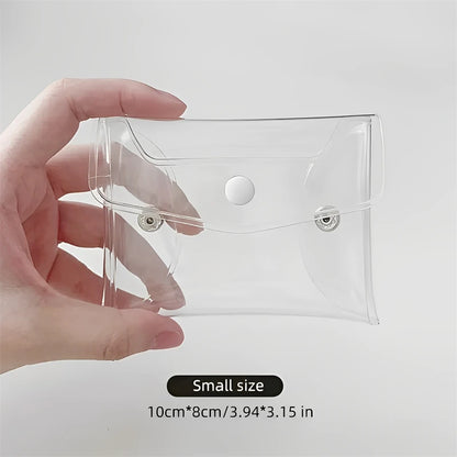 Transparent Cosmetic Bag S/M/L Portable PVC Organizer for Makeup Brushes Toiletry Waterproof Stationery Storage Bags Makeup Tool