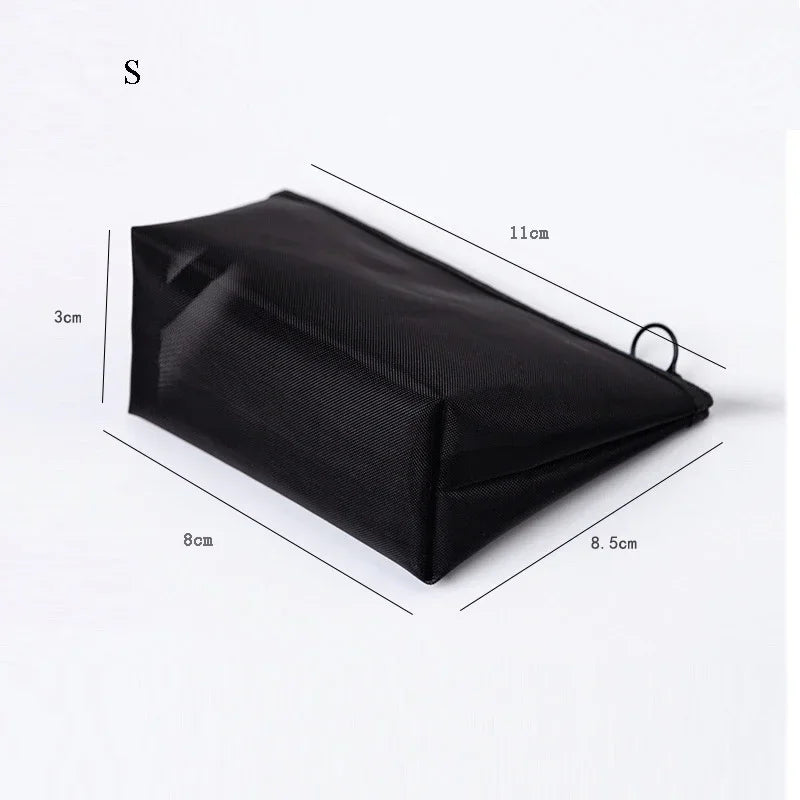 Women Mesh Cosmetic Bag Travel Storage Makeup Bag Organizer Female Make Up Pouch Portable Small Large Toiletry Beauty Case