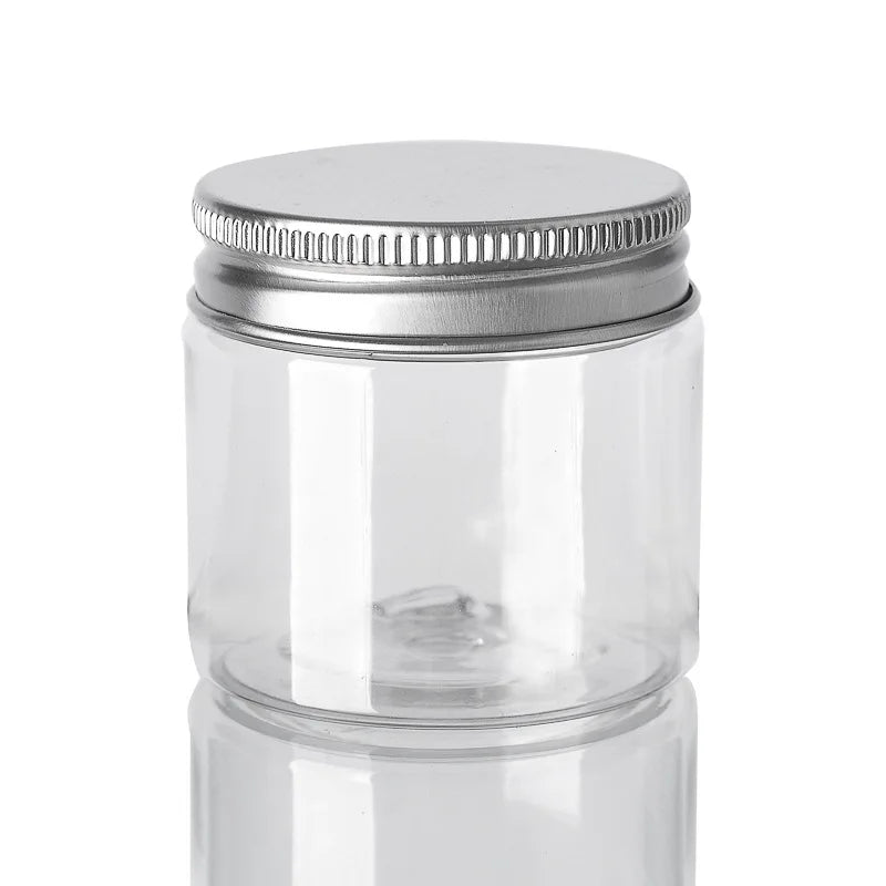12pcs 30/50/60/80/100/150ml Plastic Container Empty Clear Cosmetic Jars Cream Sample Pot Makeup Food Storage Jar дорожный набор