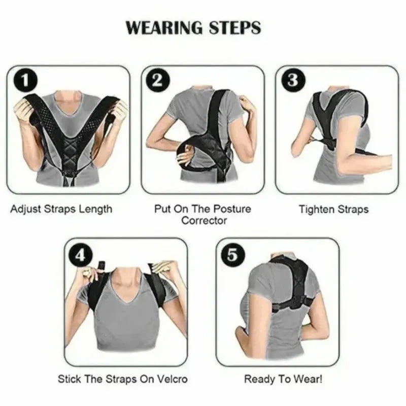 1pc Posture Corrector for Hunchback, Back Support Brace To Improve Sitting Posture, Breathable Unisex Body Shaping Belt