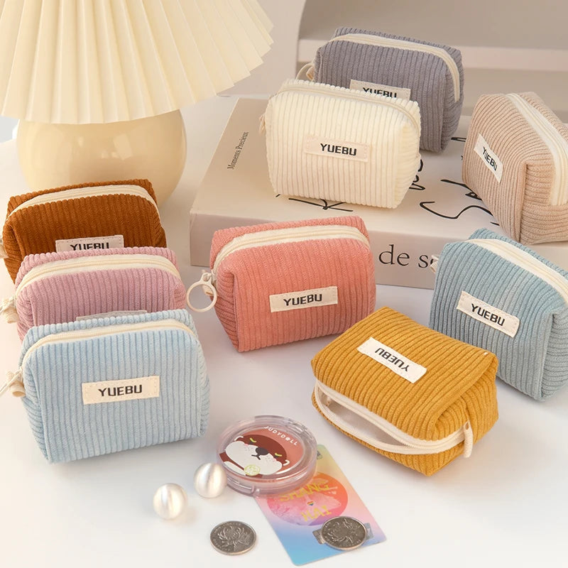 Fashionable Portable Coin Purse, Zipper Style Makeup Tool Storage Bag, Women'S Carry On Bag For Storing Change, Beauty Tool Bags
