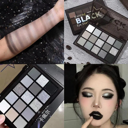 15 Colors Sexy Eyeshadow Palette Wild Dark Night Shadow Cosmetics Long Lasting Pearlescent Smoky Makeup Portable Safe 2026