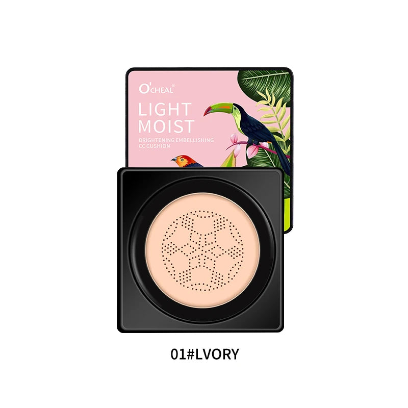 OCHEAL Mushroom Head BB Cream Foundation Cream for Face Makeup Concealer Cushion for Face Base Cream Makeup Cushion Compact