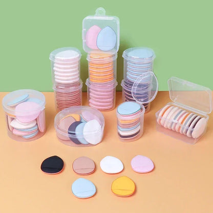 5/10Pcs Mini Finger Puff Foundation Small Air Cushion Powder Sponge Face Concealer BB Cream Cosmetic Applicator Makeup Tools
