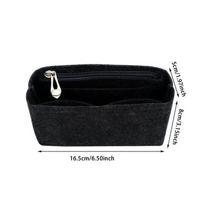 1/2pcs Trendy Felt Insert Bag Organizer Makeup Organizers Liner Perfect for Brand Women's Handbags Cosmetic Bags Bag Accesories