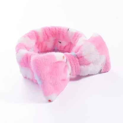 Women Makeup Coral Fleece Headband Wash Face Soft Hair Holder Elastic Top Knot Hairbands Girl Headwear Hair Accessories