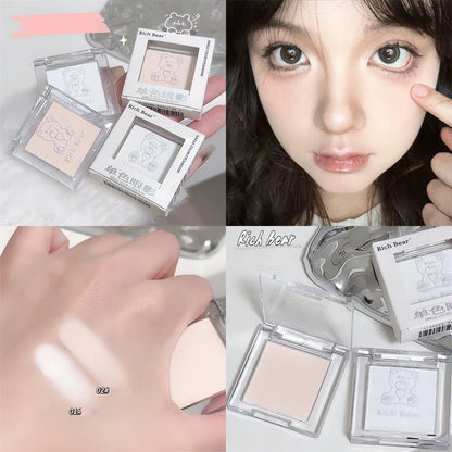 White Jade Color Eyeshadow Matte High Gloss Eyeshadow Makeup Palette Soft Brightening The Face Matte Velvet Eye Shadow Powder