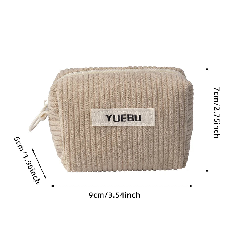 Fashionable Portable Coin Purse, Zipper Style Makeup Tool Storage Bag, Women'S Carry On Bag For Storing Change, Beauty Tool Bags