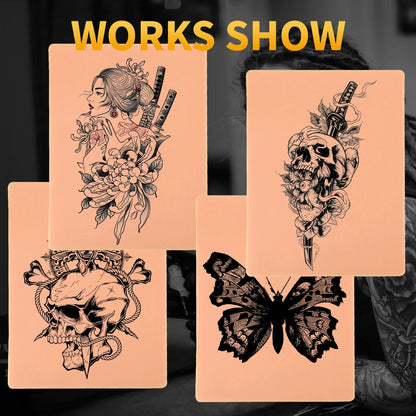 1/3/5/8/10/15pcs Tattoo Practice Skin 3MM Silicone Fake Skin Double-Sided for Permanent Makeup Training Supply Tattoo Accessory