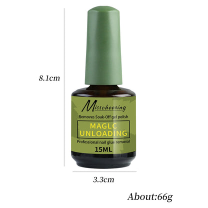 Misscheering 15ml Magic Fast Nail Gel Polish Remover Clean UV Soak Off Semi Permanent Varnish Nail Art Removal Tools Manicure
