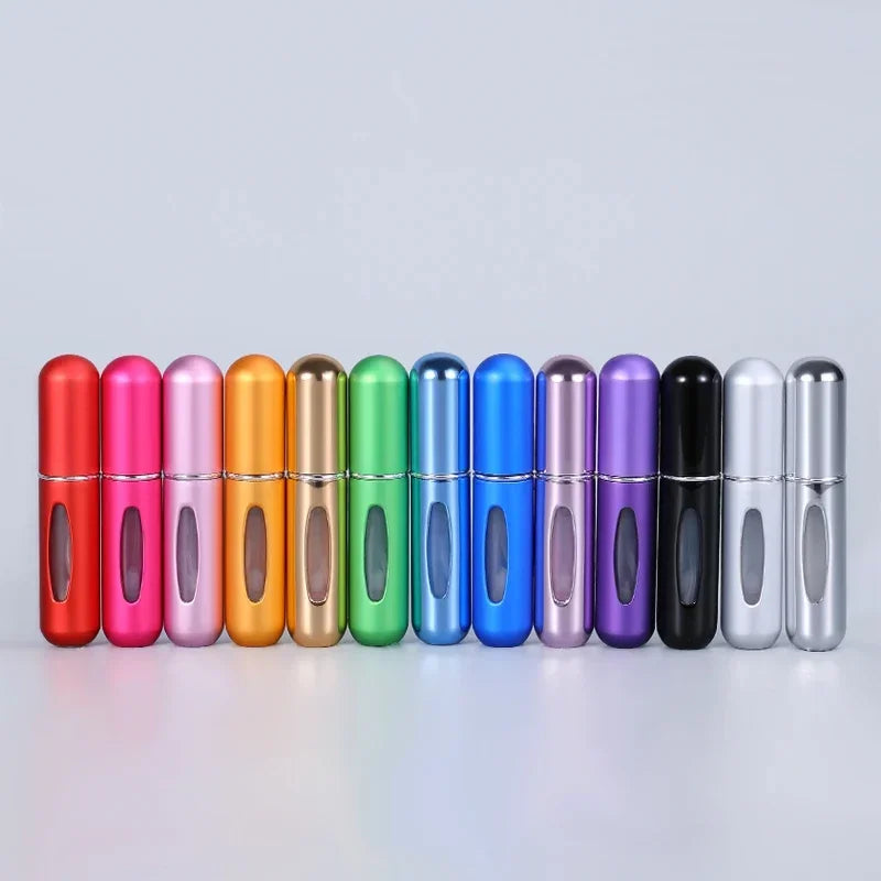 Refillable Perfume Spray Atomizer Aluminum Perfume Spray Scent Pump Perfume Atomizer Refillable Mini Bottle for Travel