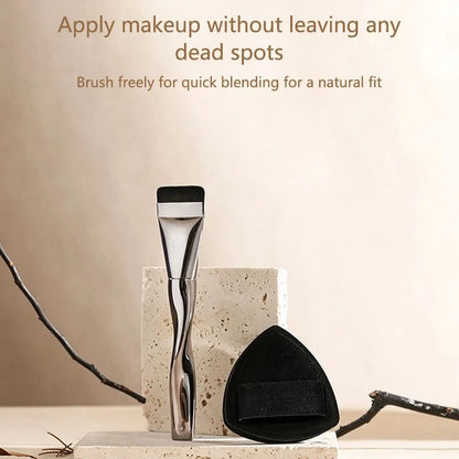 YS00157---One-Word Foundation Brush Lightweight And Thin Face Contour Brush Flat Contour Brush Foundation Cream Makeup Brushes