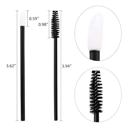 50/1000pcs Disposable Eyelash Brushes Eyelashes Extension Tools Eyebrow Brush Mascara Wands Applicator Spoolers Makeup Tools