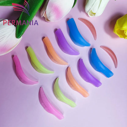 Permania Reusable Eyelash Lifting Silicone Lamination Pad Eyelash Perm Rods 3D False Eyelashes Extension Curler Pad Makeup Tools