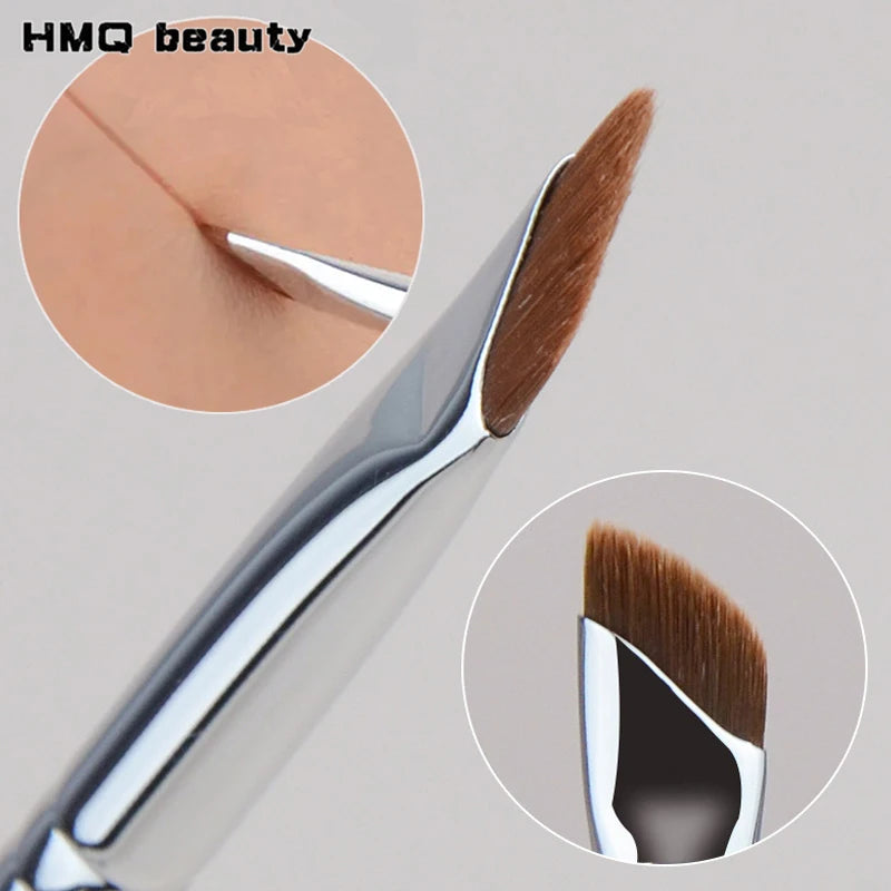 5/1pcs Sickle Eyeliner Brush Ultra Thin Oblique Angle Flat Head Eyebrow Brush Knife Edge Makeup Brush Liquid Eyeliner Brushes