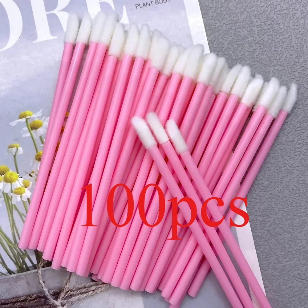 Wholesale 100/1000 PCS Disposable Lip Brush Women Accessories Lipstick Gloss Wands Applicator Perfect Best Make Up Tool Hotting